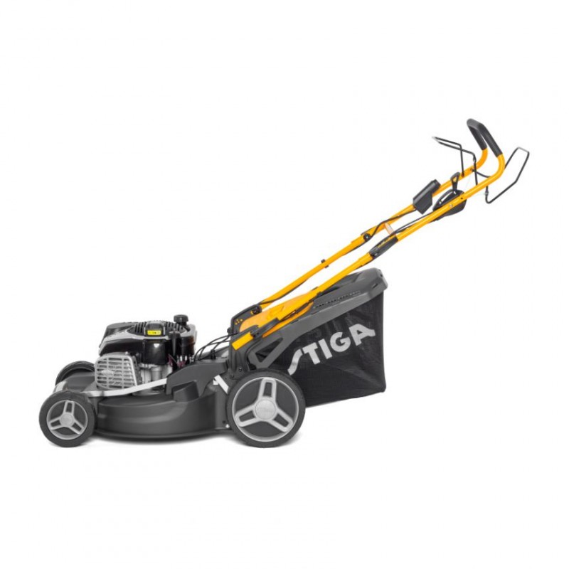 АКЦИЯ! Газонокосилка Stiga Combi 55 SVEQ B (самоходная, боковой выброс, вариатор скорости, электрозапуск. дв. Briggs & Stratton)