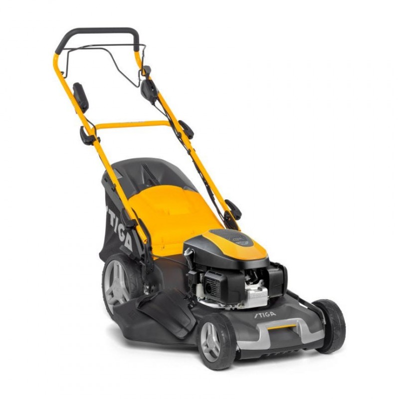 АКЦИЯ! Газонокосилка Stiga Combi 55 SVEQ B (самоходная, боковой выброс, вариатор скорости, электрозапуск. дв. Briggs & Stratton)